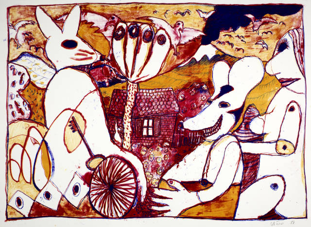 Hans Schärer : Ohne Titel (Romantische Sonate), 2 ..., 1988