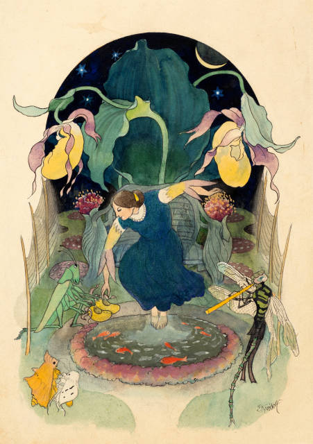 Ernst Kreidolf : Frauenschuh, 1920 