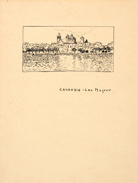 Giovanni Giacometti : Castello di Cannero. - Cannobio - Lac Majeur, Je 1907 