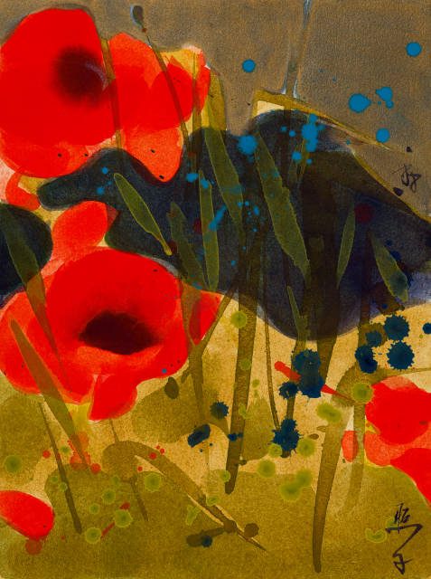 Teruko Yokoi : Mohnblumen , 1988
