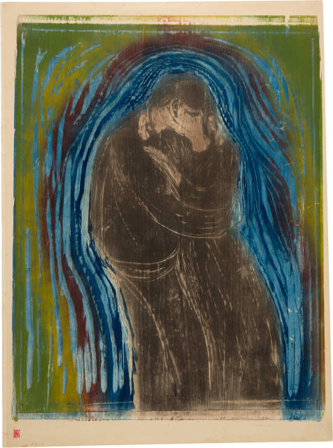 Edvard Munch  : Der Kuss II - The Kiss II , 1897 