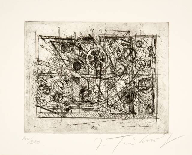 Jean Tinguely  : Meta Harmonie No. 3, Grafik 1 , 1980–1981