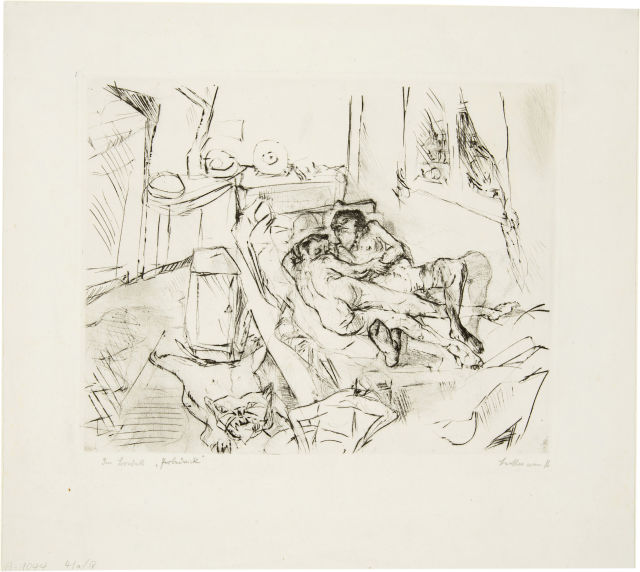 Max Beckmann  : Liebespaar I , 1916 